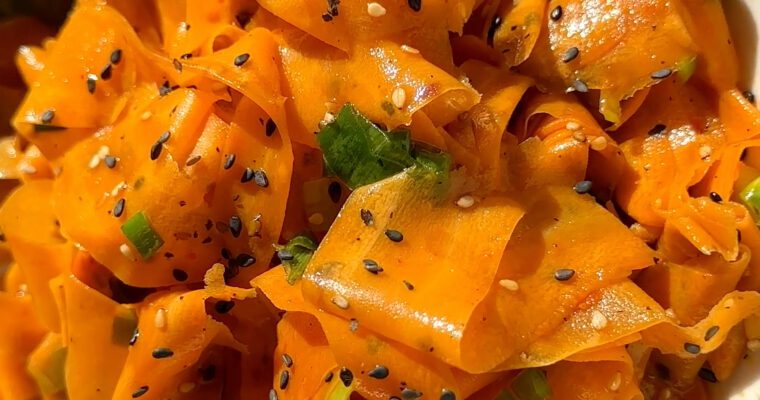 Asian Carrot Salad – super crunchy and delicious