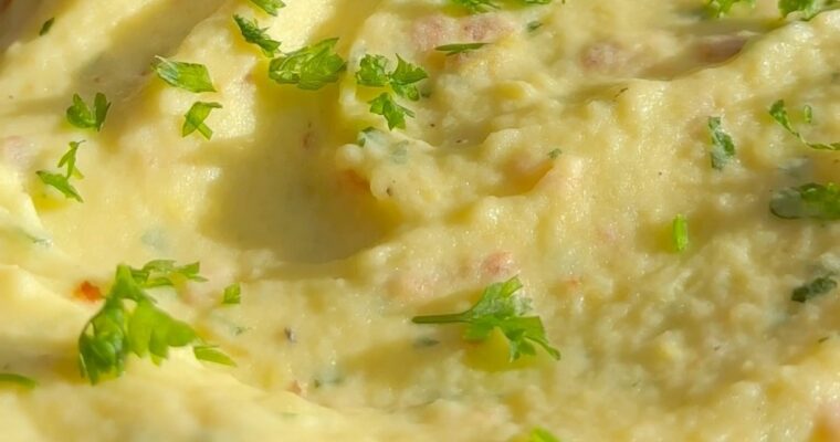 Mashed Potatoes with Bacon and Parmesan