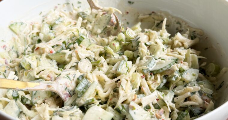 Cucumber Coleslaw Salad