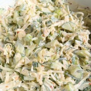 cucumber coleslaw salad