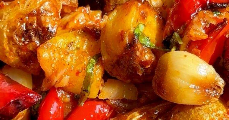 Roasted Peppers Potato Salad