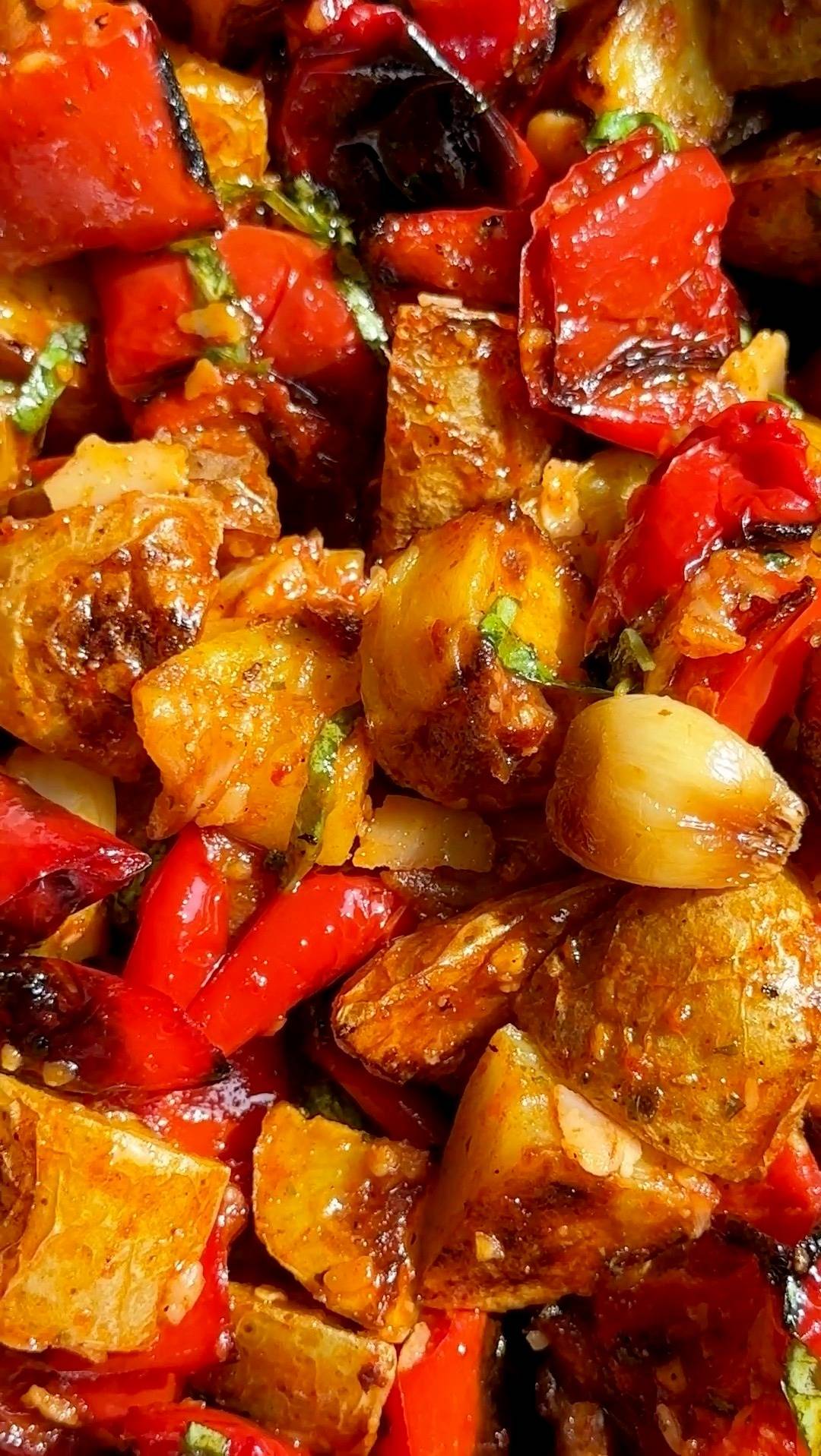 Roasted Peppers Potato Salad