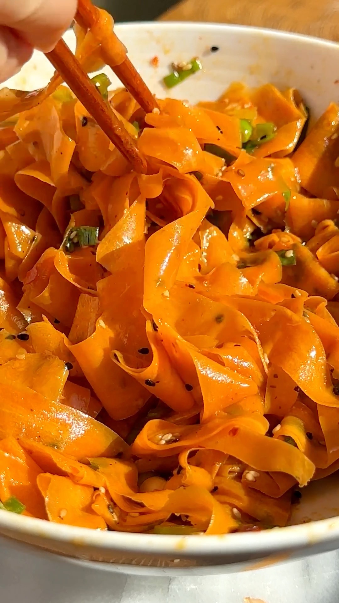 Asian Carrot Salad – super crunchy and delicious