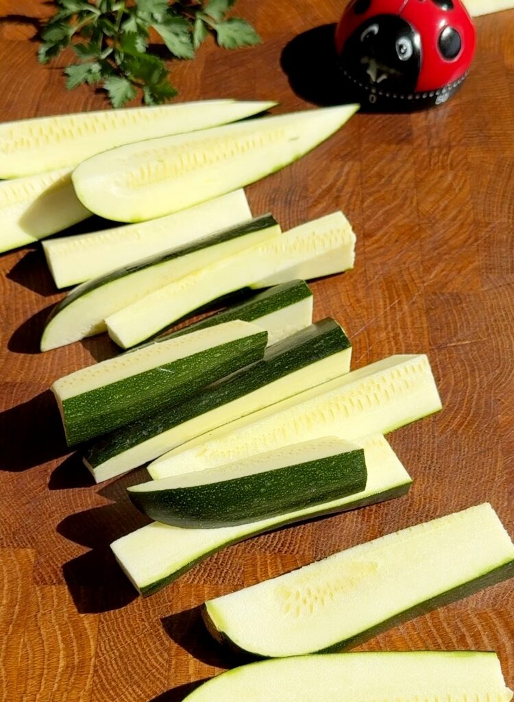 cut the Zucchini