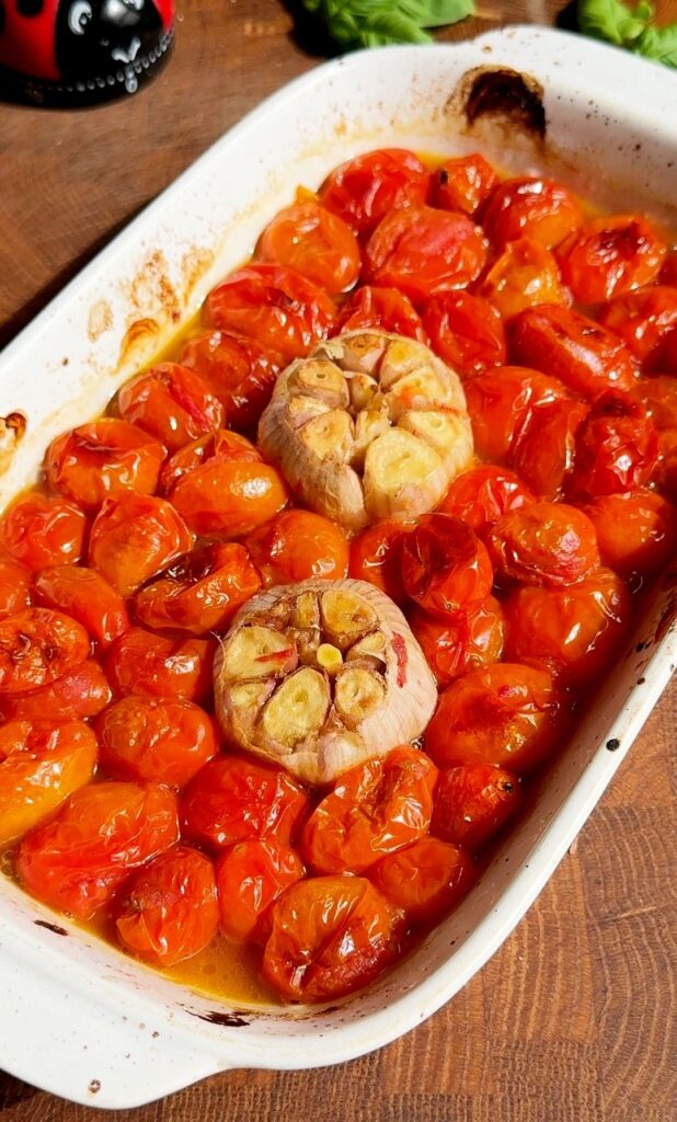 Roasted Cherry Tomato Sauce with Shrimp