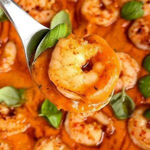 Roasted Cherry Tomato Sauce with Shrimp