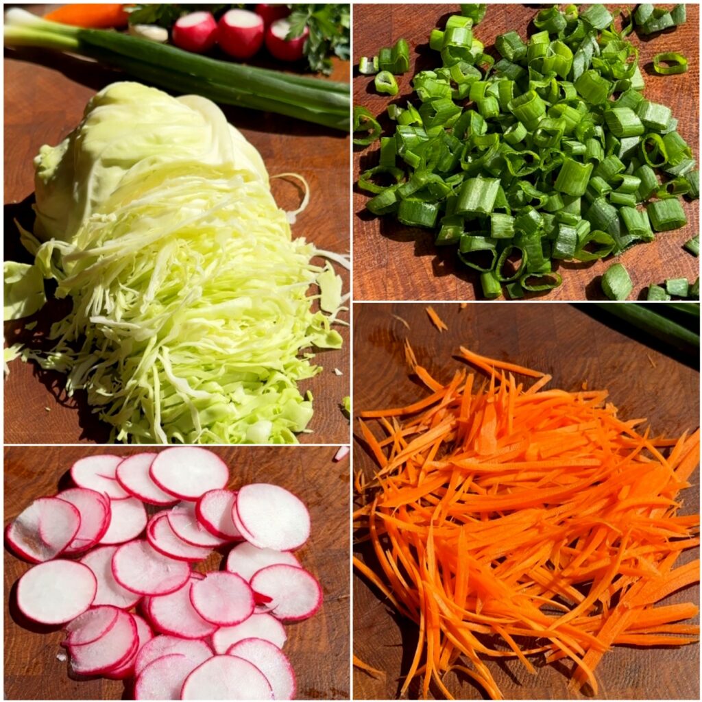 The Best Coleslaw - prepare the ingredients