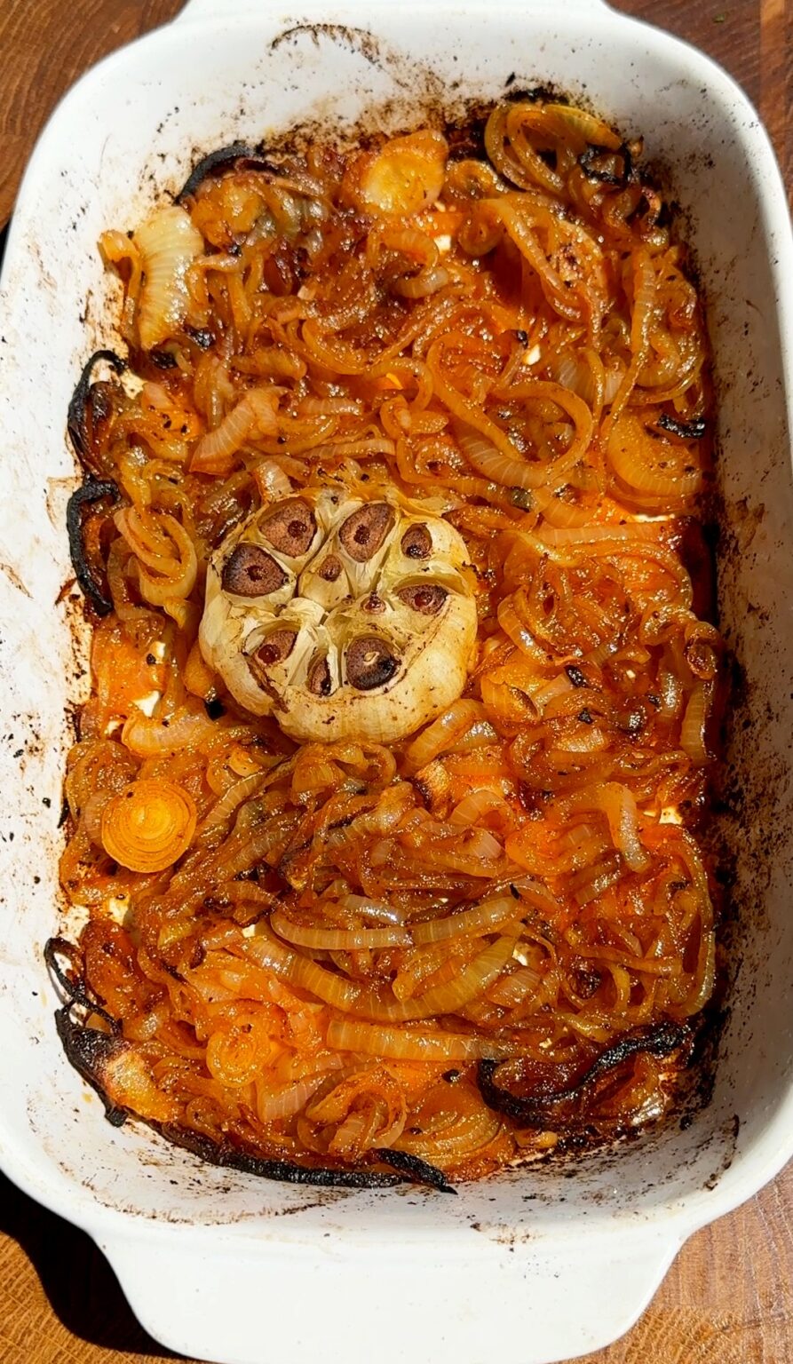 Baked Caramelized Onion Pasta