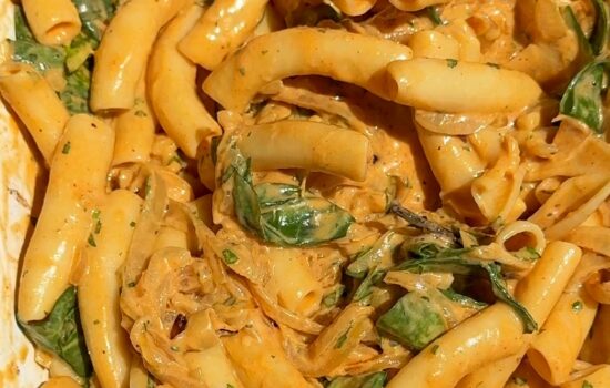 Baked Caramelized Onion Pasta