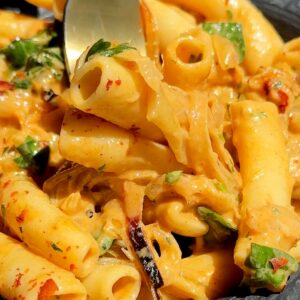 Baked Caramelized Onion Pasta