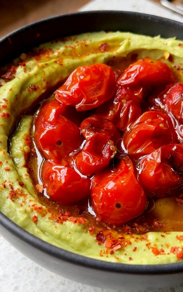 Avocado Dip with Roasted Tomatoes