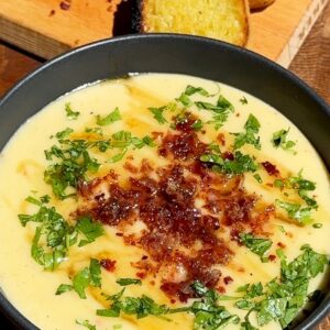 Roasted Garlic Potato Soup