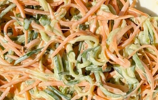 Creamy Cucumber and Carrot Salad