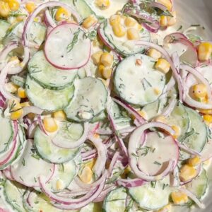 Creamy Corn Cucumber Salad