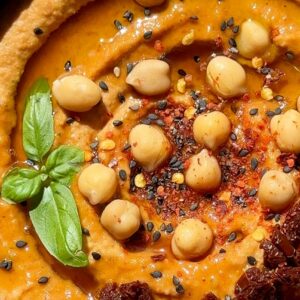 Creamy Sun Dried Tomato Hummus