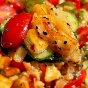 Crispy Halloumi Salad