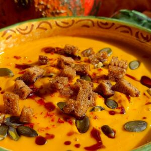 Autumn-Spiced Roasted Pumpkin Soup