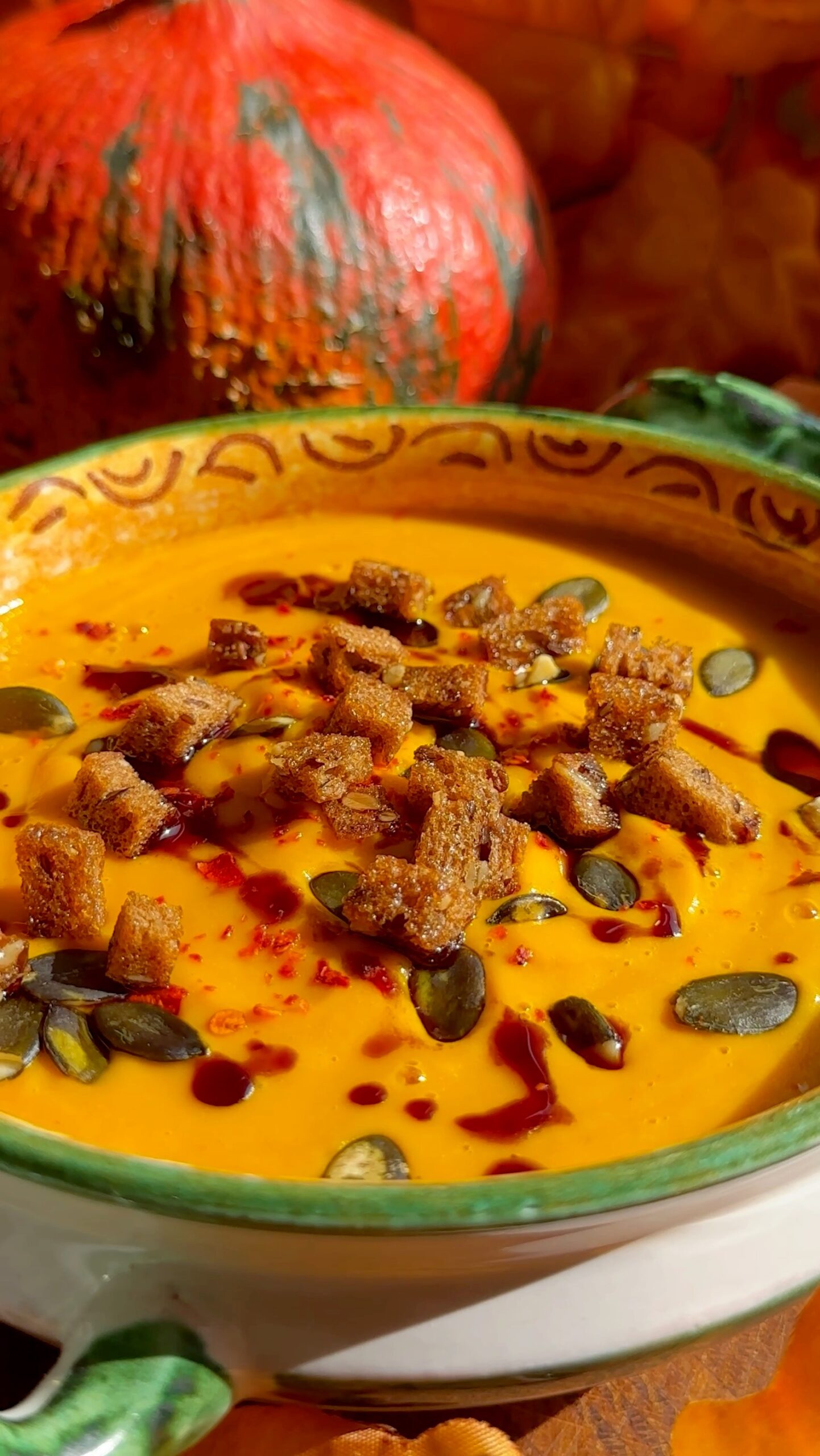 Autumn-Spiced Roasted Pumpkin Soup