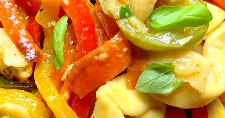 Roasted Veggie Tortellini Salad