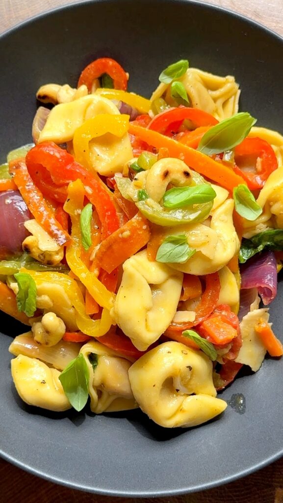 Roasted Veggie Tortellini Salad