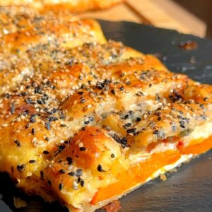 Pumpkin Strudel with Gorgonzola and Red Onions