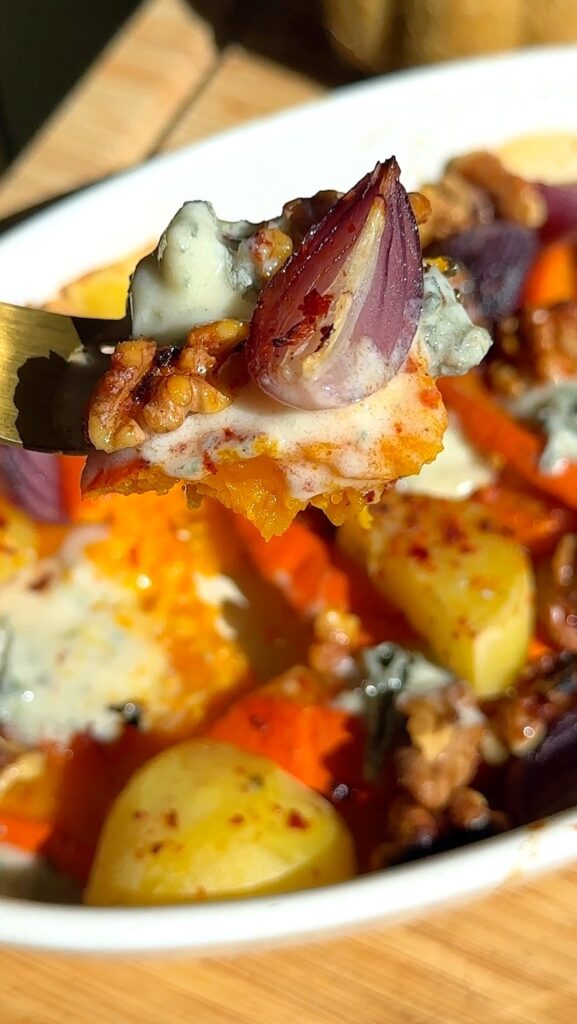 Roasted Pumpkin with Gorgonzola & Walnuts