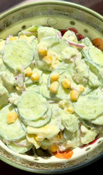 Creamy Cucumber and Avocado Salad