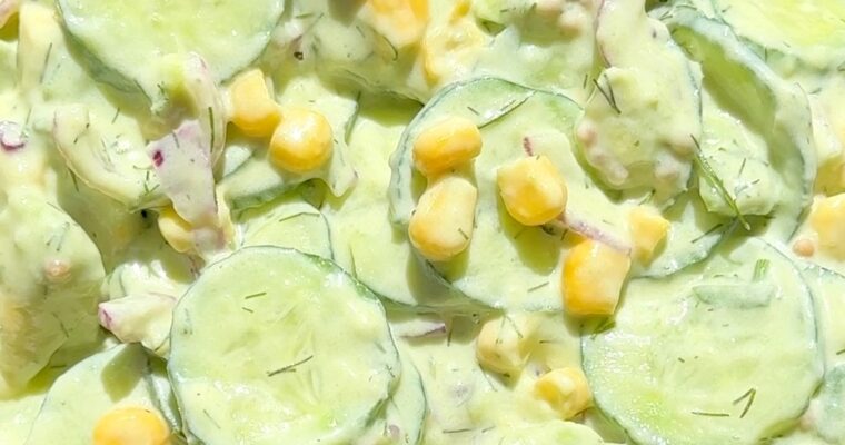 Creamy Cucumber and Avocado Salad