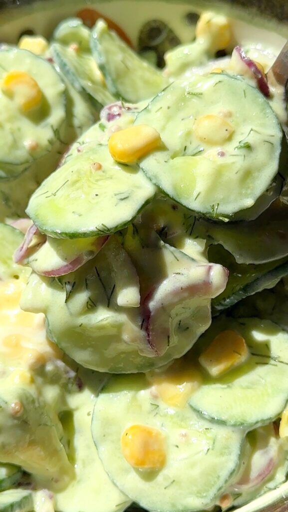 Creamy Cucumber and Avocado Salad