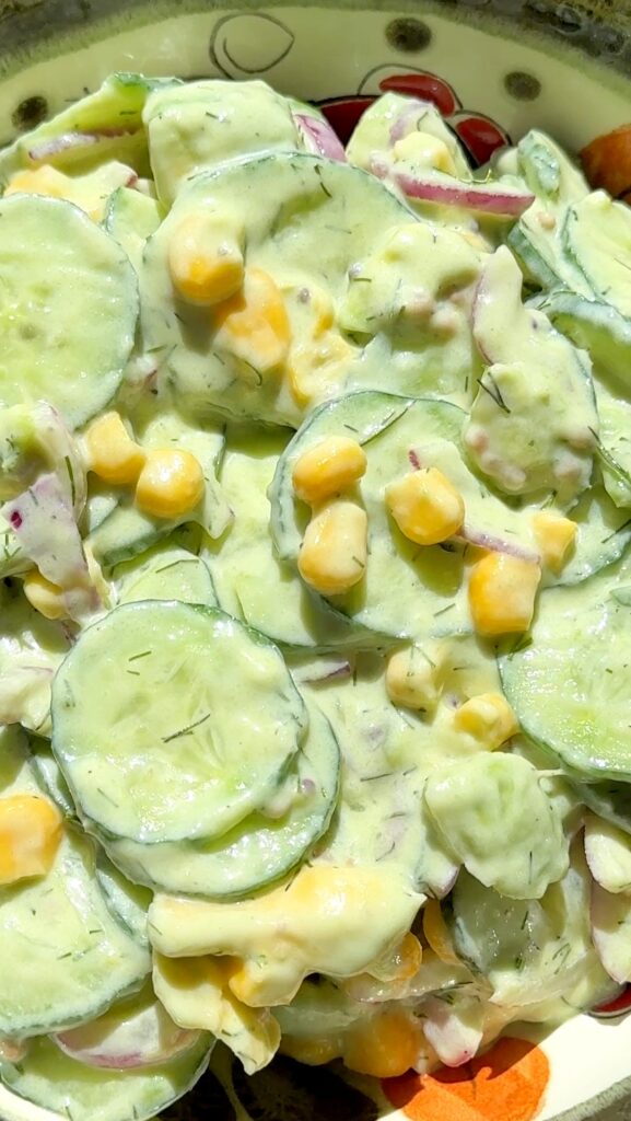 Creamy Cucumber and Avocado Salad