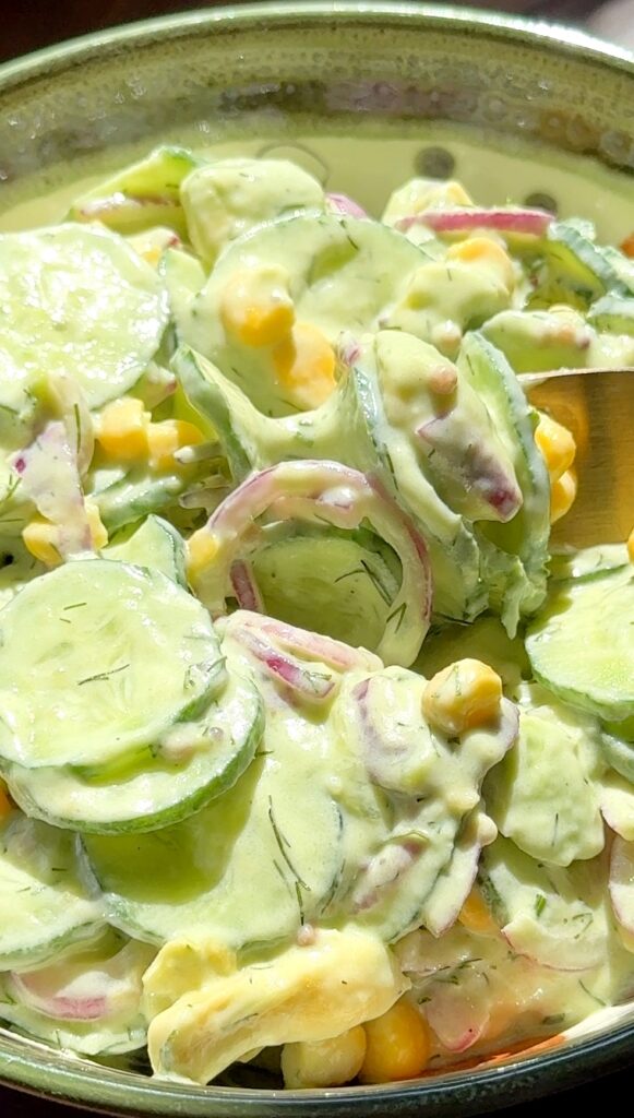 Creamy Cucumber and Avocado Salad