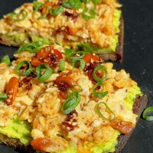 Avocado & Chili Oil Scrambled Egg Toast