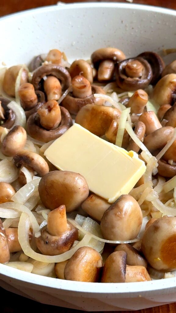 German Christmas Market Mushrooms with Garlic Sauce