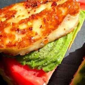 Avocado and Halloumi Toast