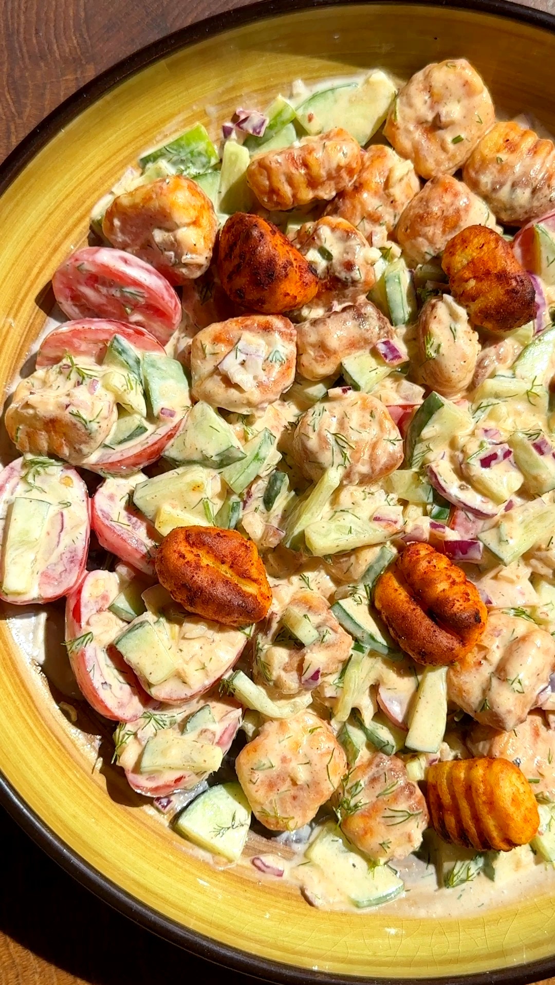 Gnocchi Salad with Creamy Dill Dressing