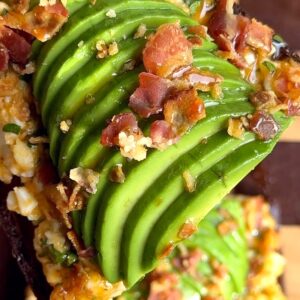 Avocado Egg Toast with Crispy Bacon