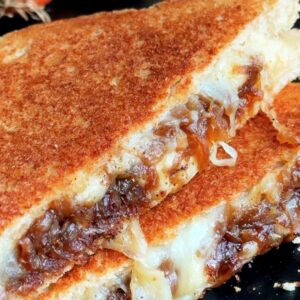 Caramelised Onion Cheese Toastie