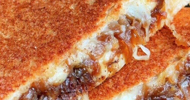 Caramelised Onion Cheese Toastie