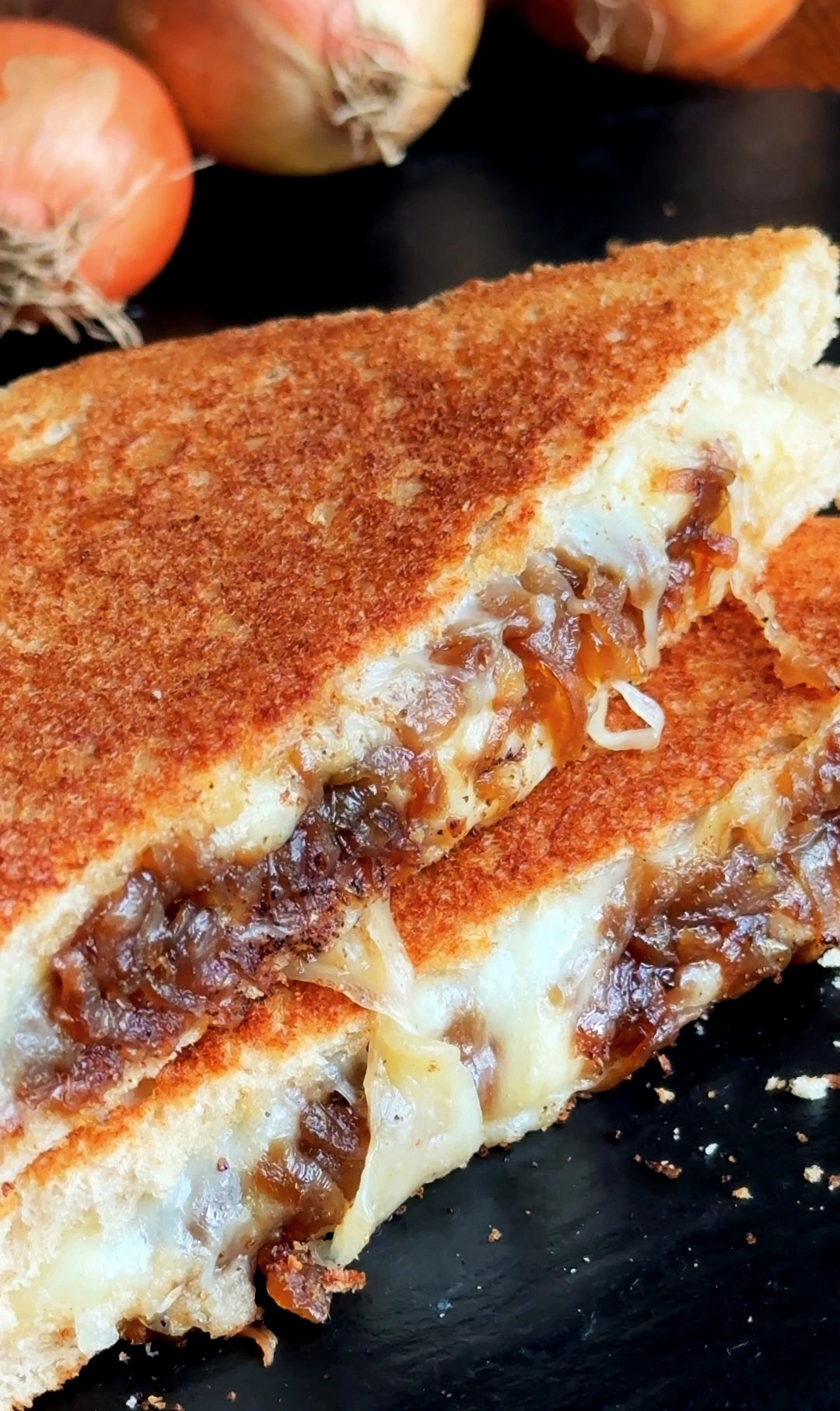 Caramelised Onion Cheese Toastie