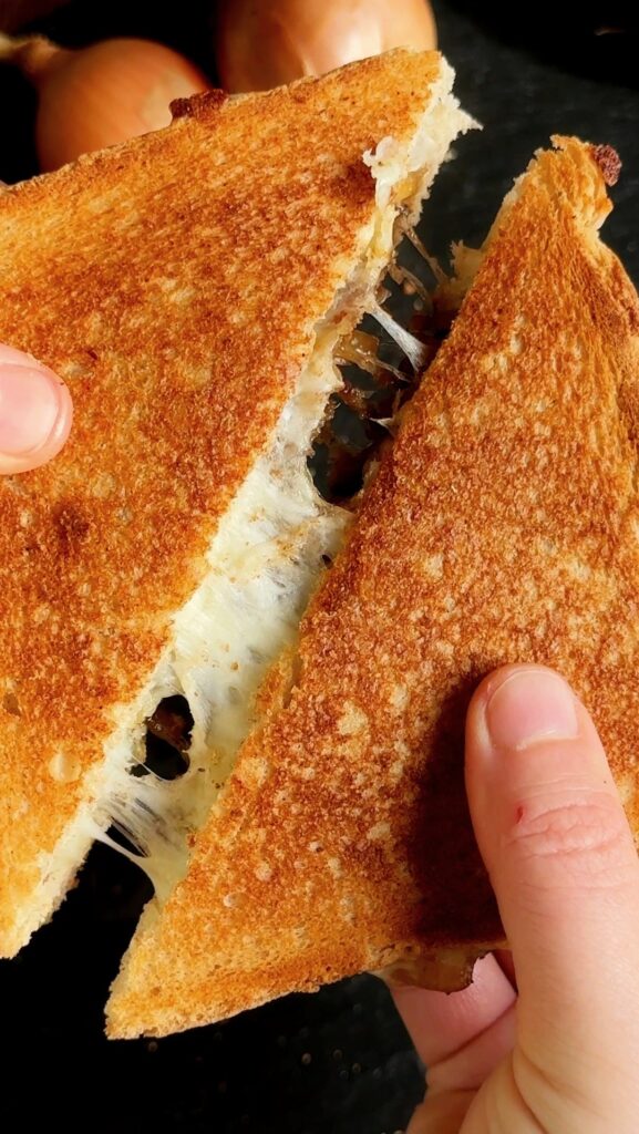 Caramelised Onion Cheese Toastie