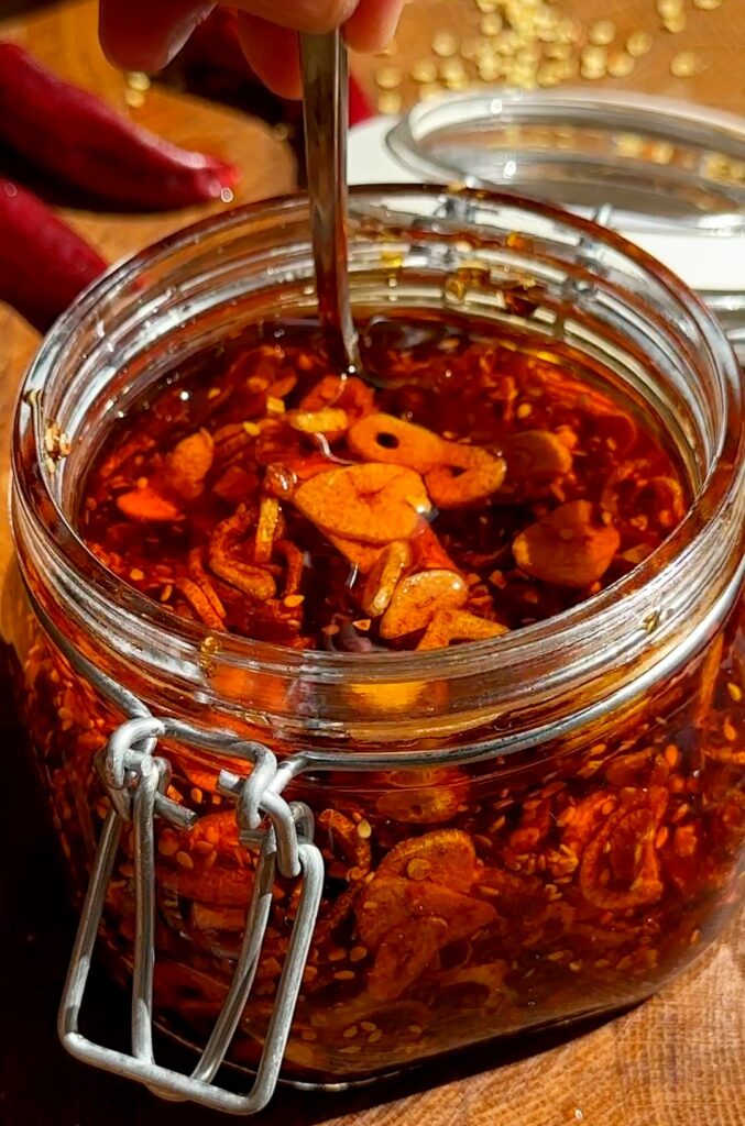 Homemade Crispy Chili Garlic Oil