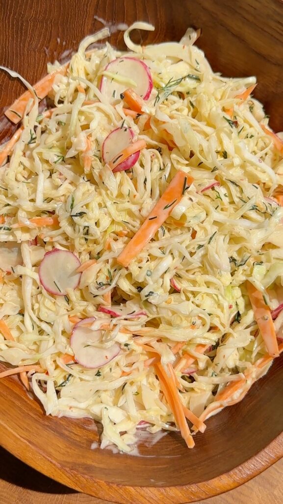 Super Creamy Coleslaw Salad