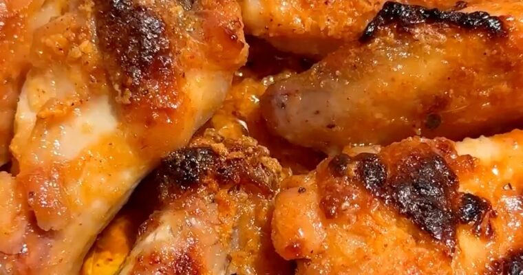 Parmesan and Condensed Milk Chicken Wings