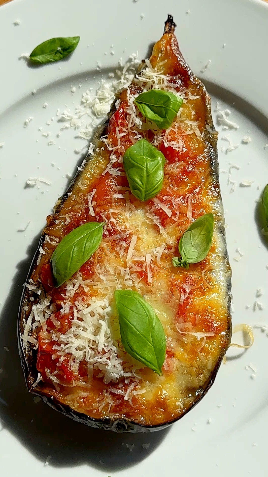 Baked Eggplant with Tomatoes and Mozzarella