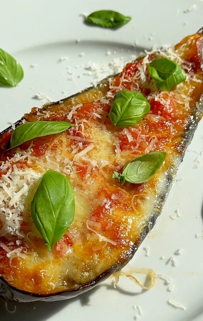 Baked Eggplant with Tomatoes and Mozzarella