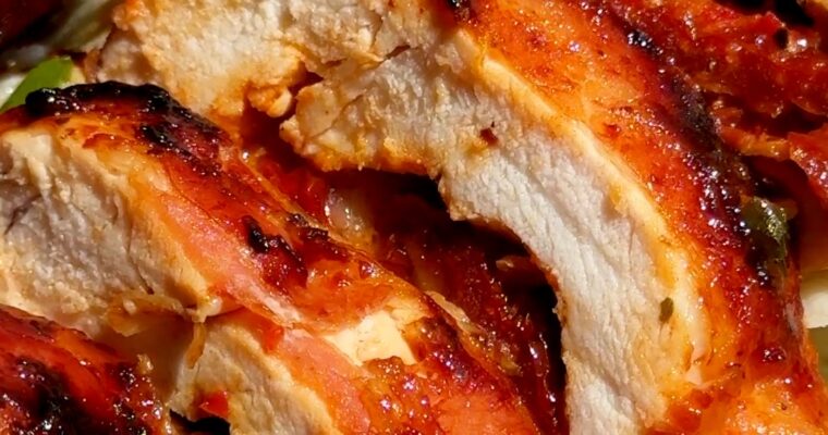 Air Fryer Bacon-Wrapped Stuffed Chicken with Sundried Tomato and Mozzarella