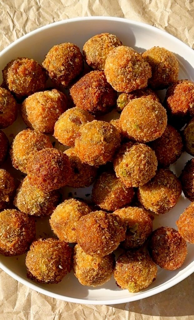 Crispy Parmesan-Crusted Broccoli Cheese Balls