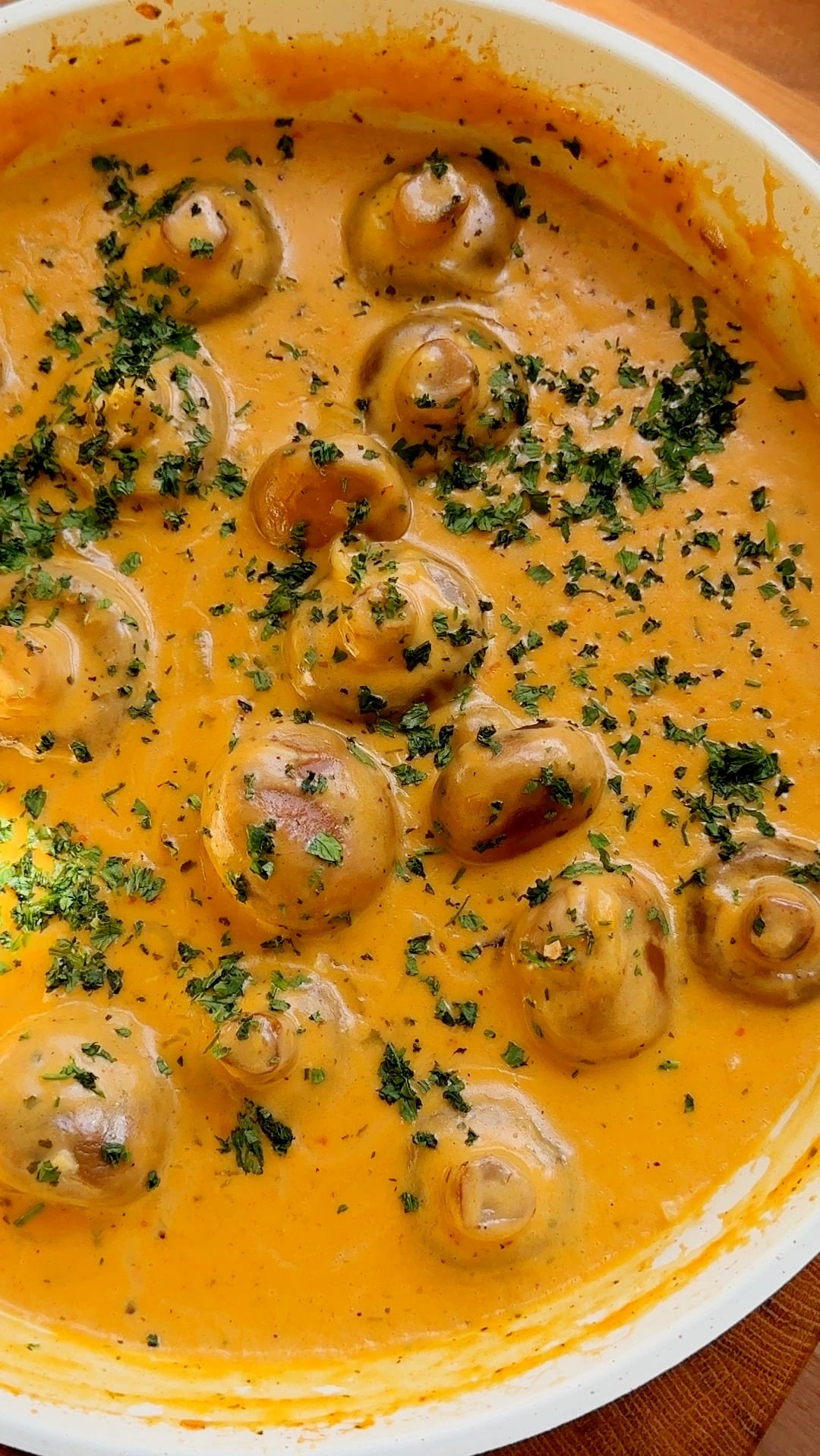 Creamy Garlic Mushrooms