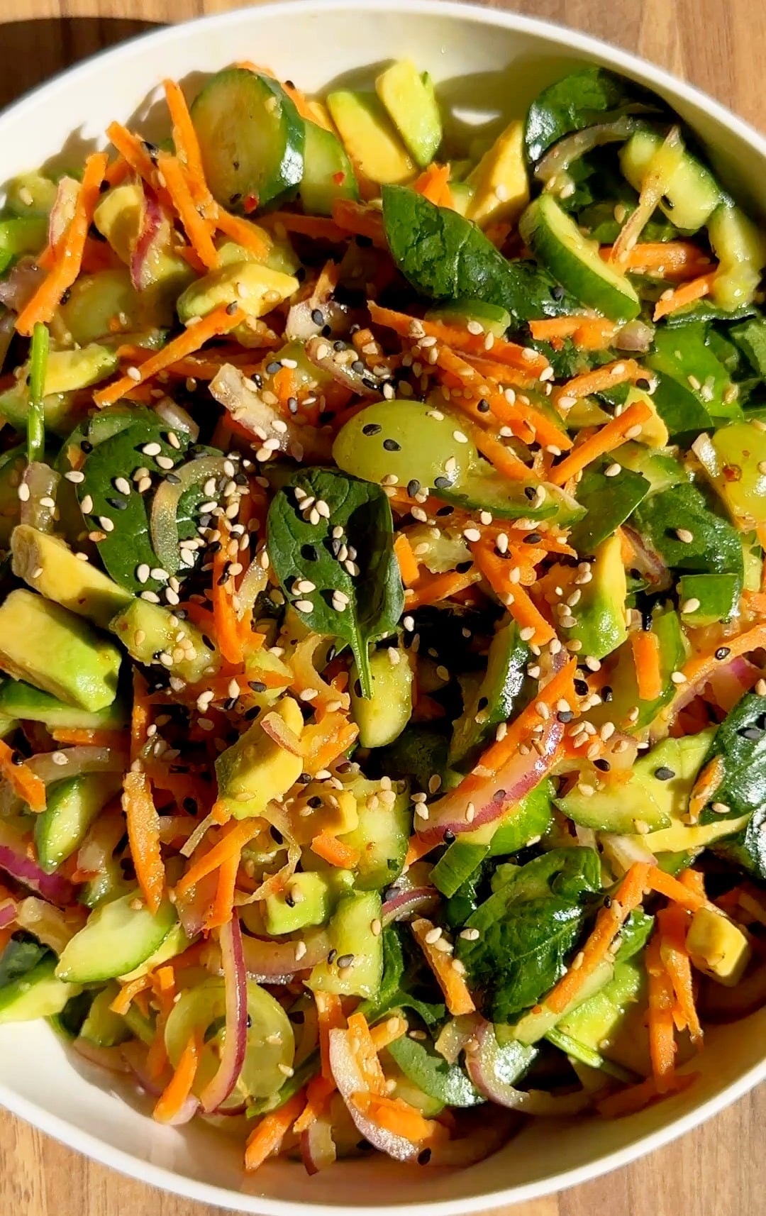 Asian Cucumber Avocado Salad Recipe