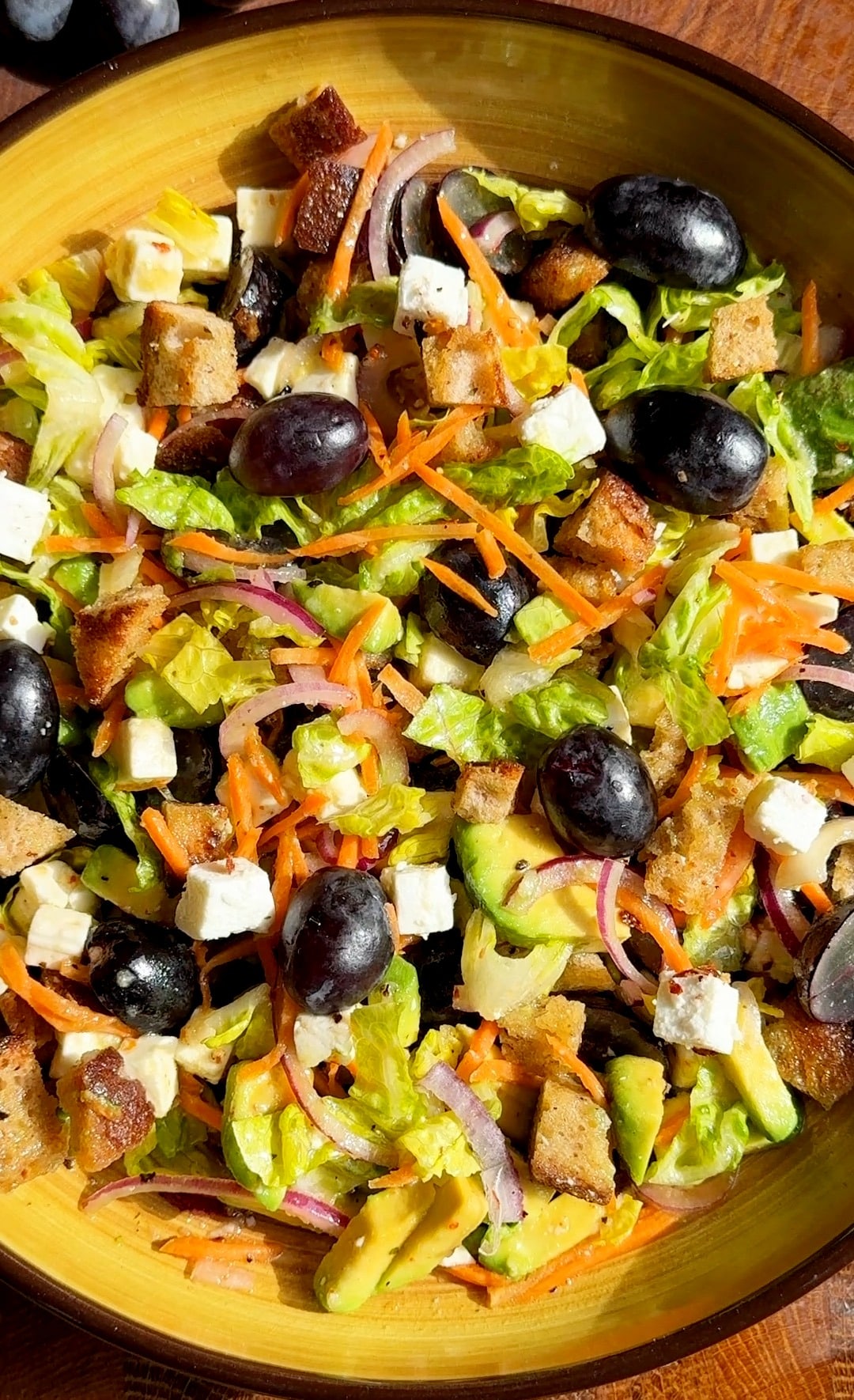 Romaine Salad with Avocado & Feta